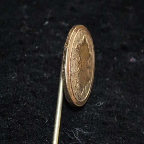 Antique Horton, Angell & Co. Engraved Edwardian Gold-filled Stick / Tie Pin - Picture 4 of 9